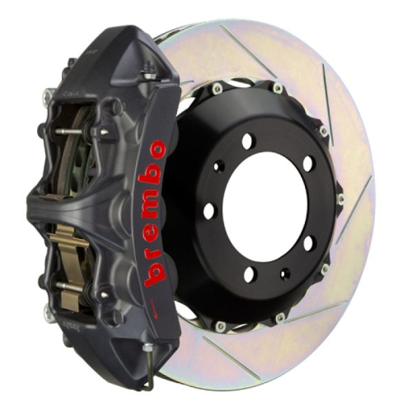 Brembo 99-05 S2000 Front GTS BBK 6 Piston Cast 355x32 2pc Rotor Slotted Type-1-Black HA For Sale