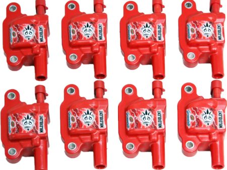 Granatelli 05-17 GM LS LS1 LS2 LS3 LS4 LS5 LS6 LS7 LS9 LSA Malevolent Coil Packs - Red (Set of 8) For Discount