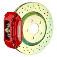 Brembo 99-06 TT (8N) Front GT BBK 4 Piston Cast 2pc 323x28 1pc Rotor Drilled-Red For Cheap